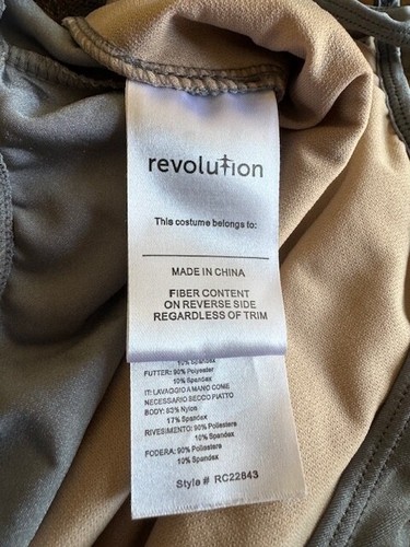 Costume da ballo Revolution argento body taglia MC - Foto 7 di 7