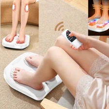 Foot Massager Vibrate Heating TENS EMS Pulse Leg Massage Circulation Boost Blood