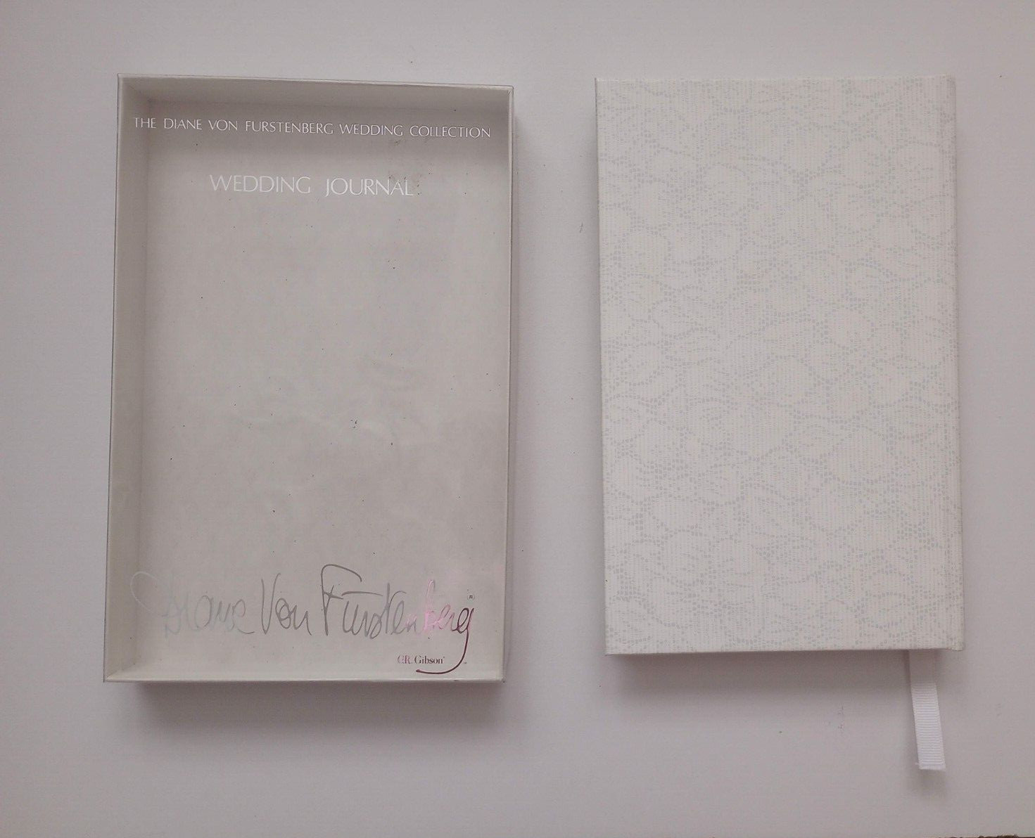 Vintage 1986 Diane Von Furstenberg Wedding Collection Journal Blank Pages in Box