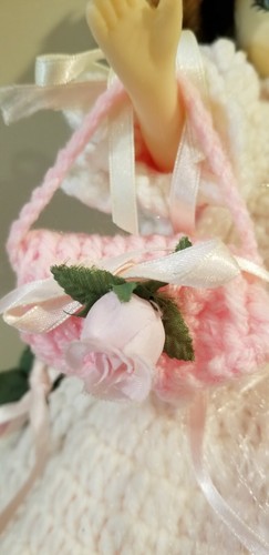 Doll with Pink Crochet Dress - Picture 9 of 12