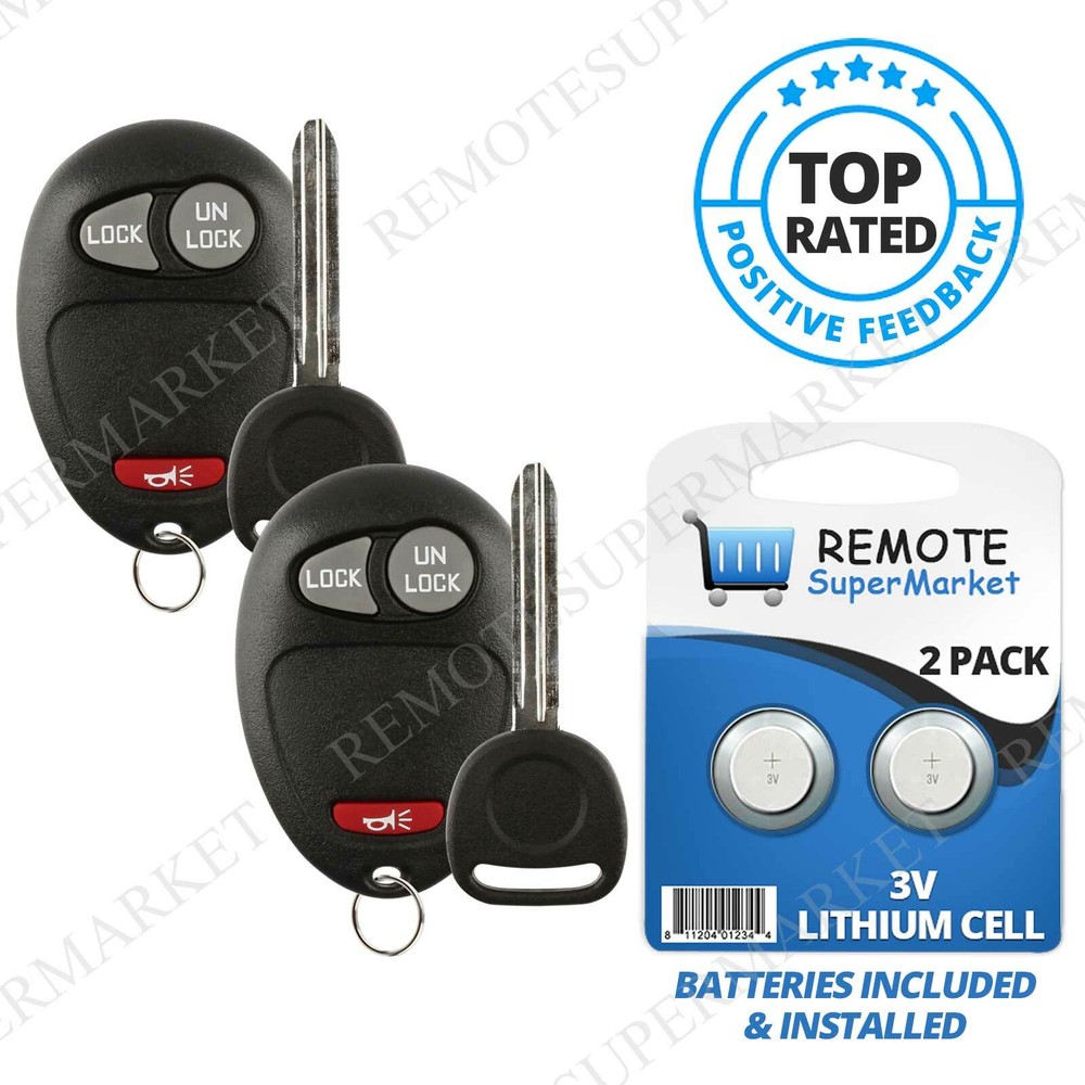 2006-2010 Hummer H3 H3T Replacement Remote Key Fob Set of 2