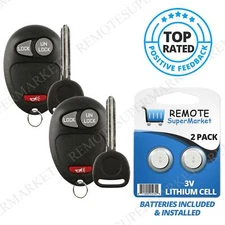 2 Replacement for 2006 2007 2008 2009 2010 Hummer H3 H3T Remote Car Key Fob Set