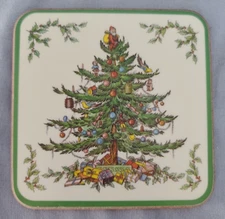 Christmas Tree Cork-back Coaster by Spode