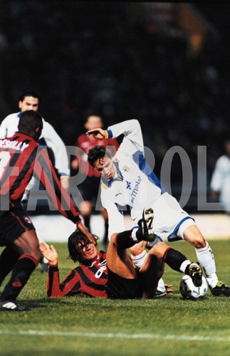 Photo de presse vintage Football Serie A 1997-98 Parme Dino Baggio