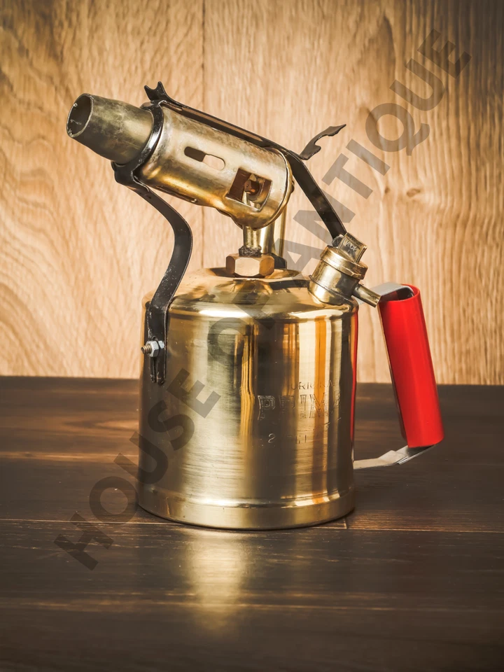 Antique Style Primas Kerosene Oil vintage Brass Blow Torch Lamp in Working Order - Image 2 of 4