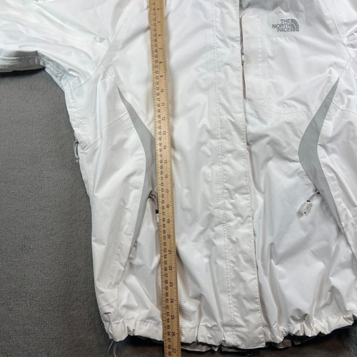 The North Face Jacket Womens Large White HyVent Shell Hooded Vented Lightweight - Picture 11 of 12