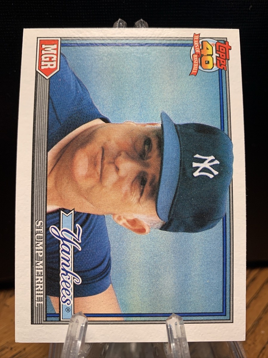 1991 Topps #429 Stump Merrill | eBay
