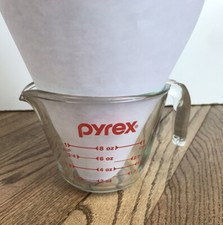 Pyrex 1 Cup Glass Measuring Cup 8 oz Red Lettering — listing 3