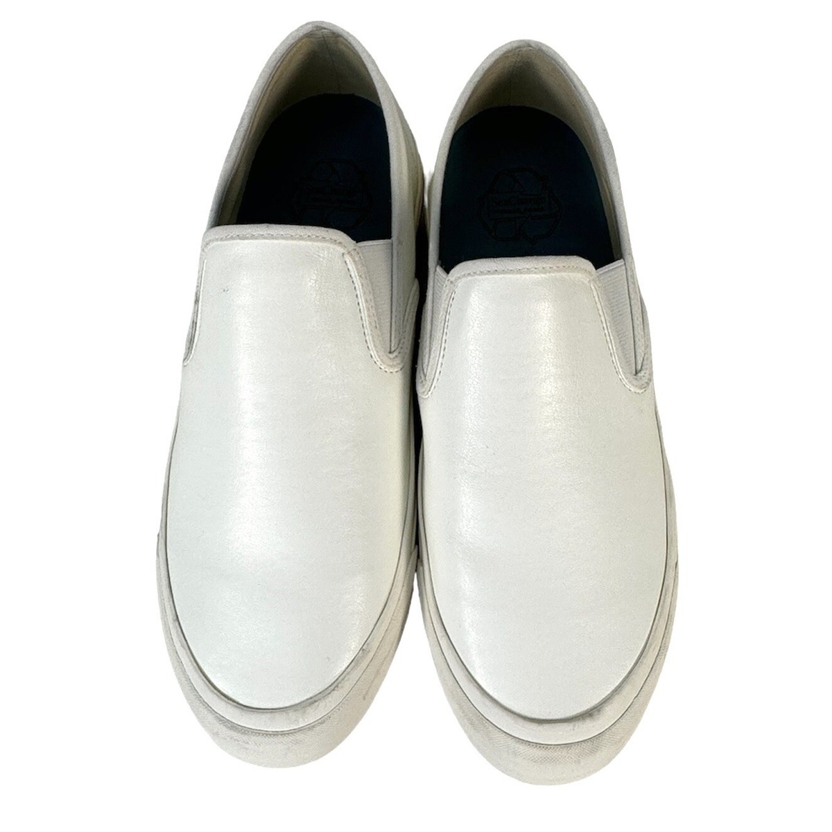 SeaVees Men\'s Size 10 SeaChange Slip On White Vegan Corn Leather Shoes SeaVees Men main image 4