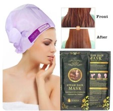 Hair Mask Automatic Heating Steam Nourish Cream Oil Repair Care Hair Damage W3Q6