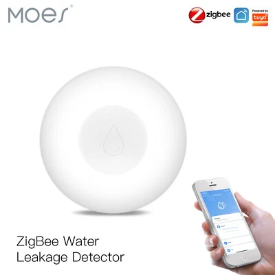 MOES Tuya ZigBee Smart Water Detector Leakage Flood Sensor Overflow Level Alarm