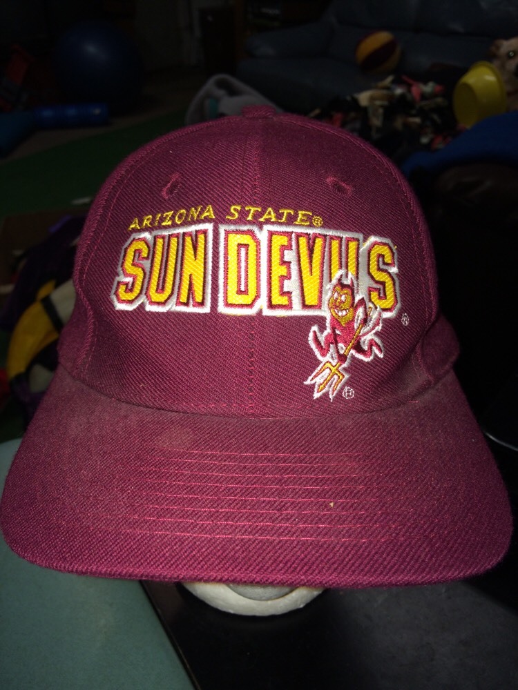 trucker hat baseball cap Arizona State Sun Devils cool lid old