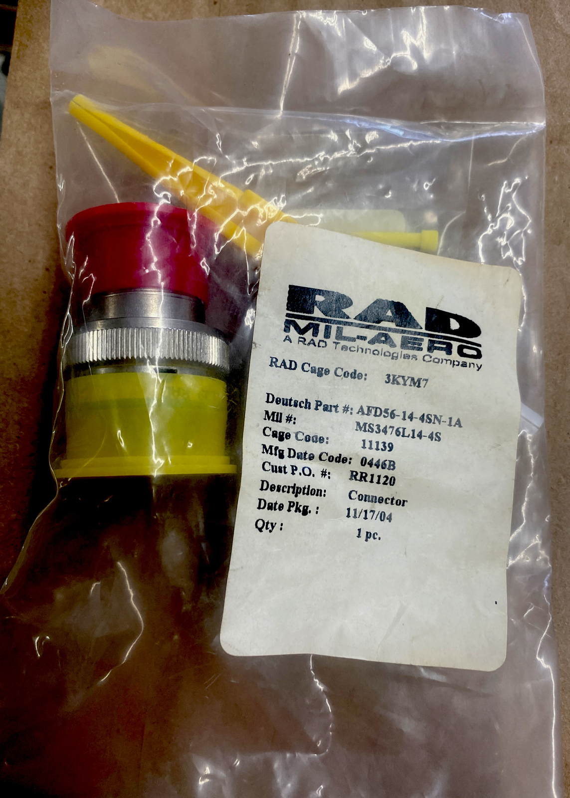 Connecteur Circulaire Militaire Matrix MS3476L14-12S - Occasion, Bon état, Fonctionnel