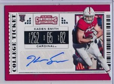 KADEN SMITH - 2019 Contenders Draft Rookie Ticket AUTO - 49ers RC