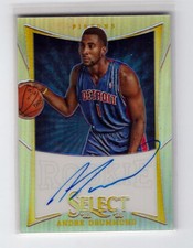 Andre Drummond 12/13 Select Auto Rookie #167 Serial #18/99