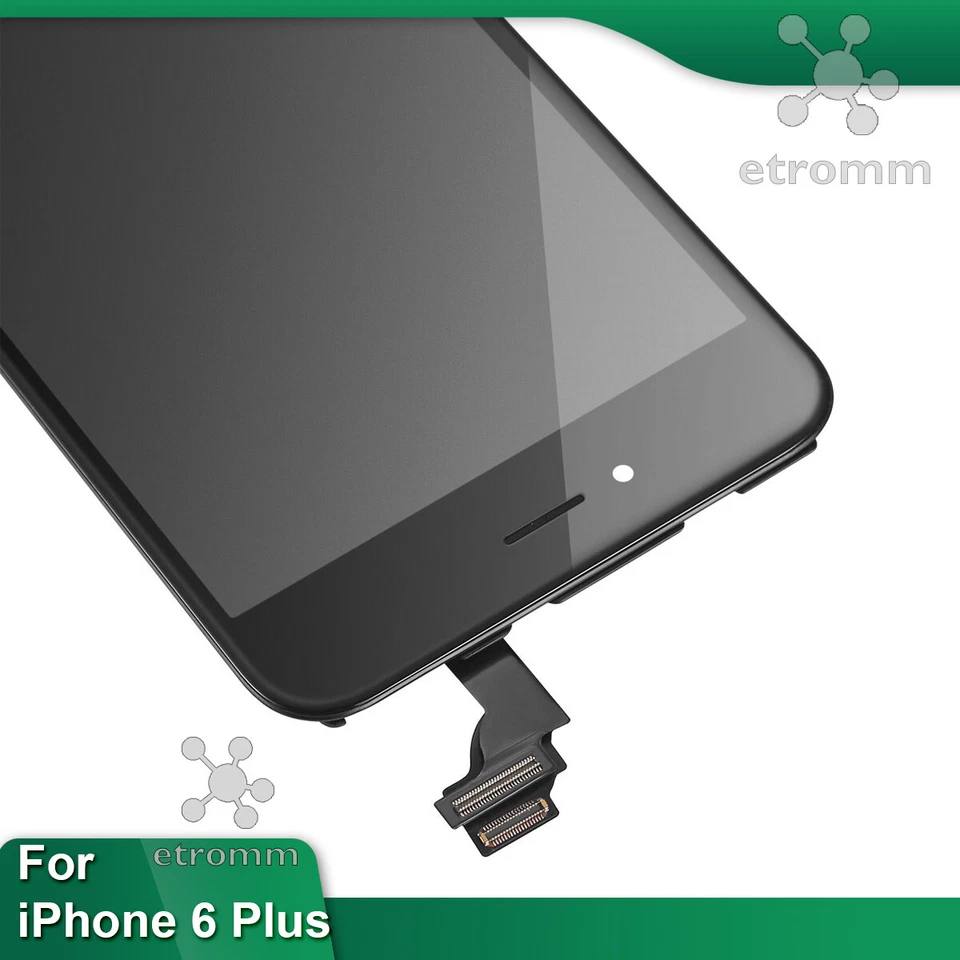 Black iPhone 6 Plus LCD Display Touch Screen Digitizer Frame Replacement A1522 - Image 4 of 4