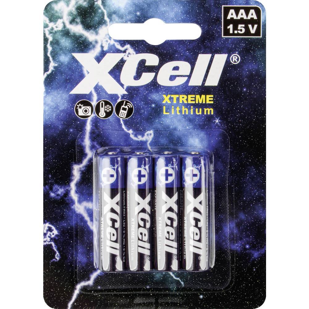XCell XTREME FR03/L92 Batteria Ministilo (AAA) Litio 1.5 V 4 pz.