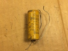 NOS Vintage Aerovox Paper Capacitor 15 uf 150v Axial tube amp cap 1955 Philco
