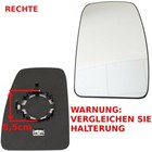 SPIEGELGLAS BEHEIZBAR RECHTS FÜR RENAULT MASTER MK3 OPEL MOVANO B NISSAN NV400