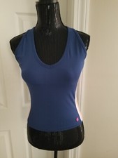 NWT LILLY PULITZER LUXLETIC VANTI BRA TANK OYSTER BAY BLUE SIZE SMALL UPF 50