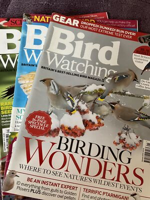 Bird Watching Magazine 2015 3 Copies Jan, Aug, Sept.