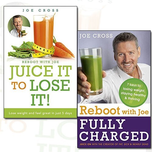 Joe Cross Collection Juice It To Lose It,Reboot with Joe Fully Charged 2 Bookset