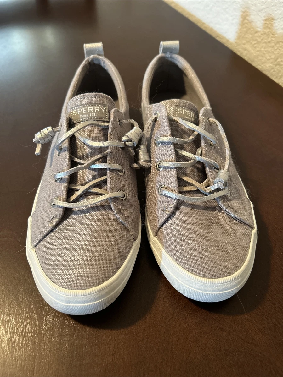 Sperry sale silver sneakers