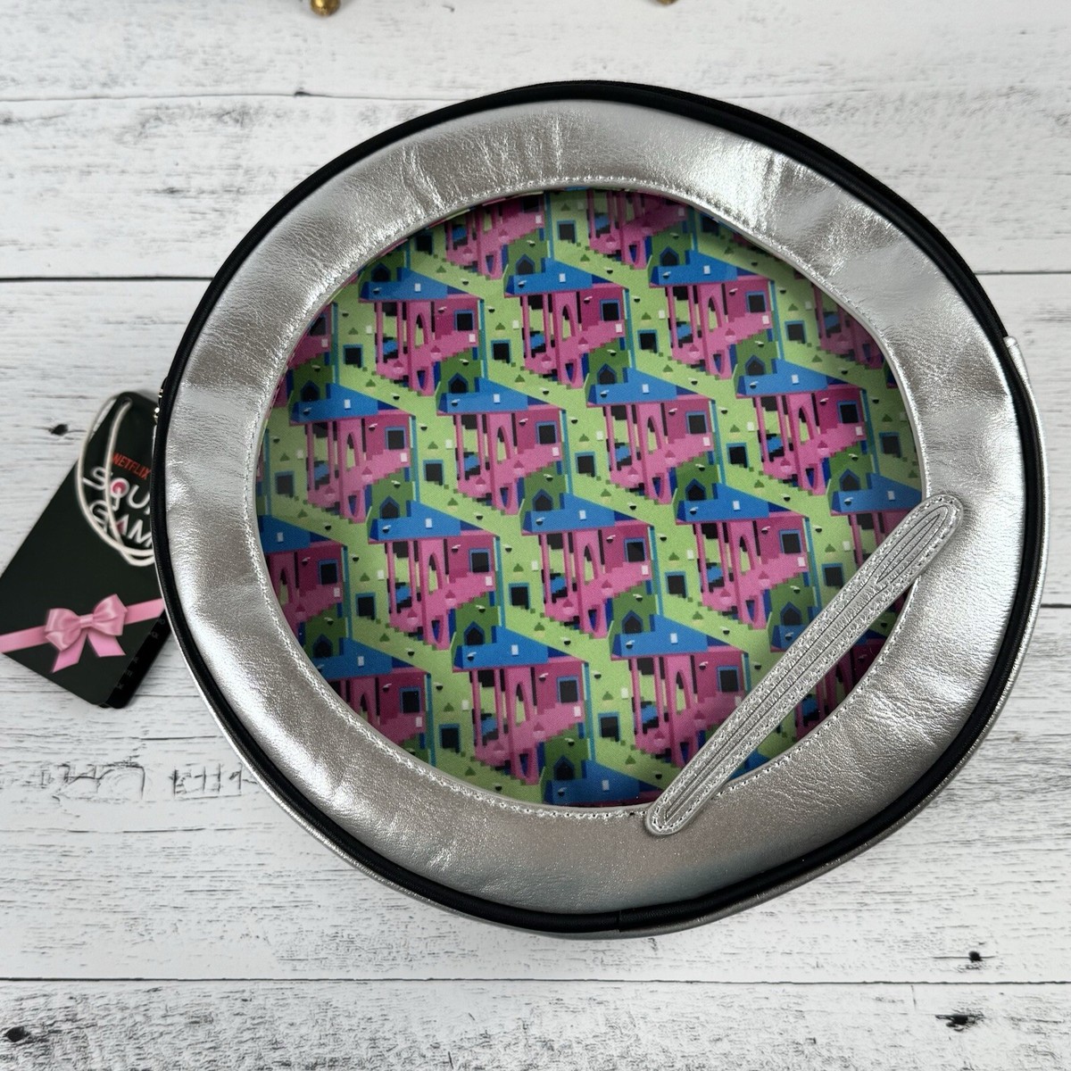 Loungefly Squid Game Dalgona Candy Tin Crossbody Bag with