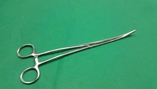 3 Bozeman Uterine Dressing Forceps, Double Curved 10'' GYN Surgical Instruments