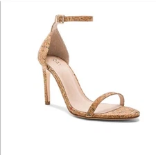 Raye Daydream Cork Ankle Strap Pumps / SZ 8