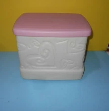 Barbie Storage Stool Step 2 Child Size Vanity Bench Lid Replacement Pink White 