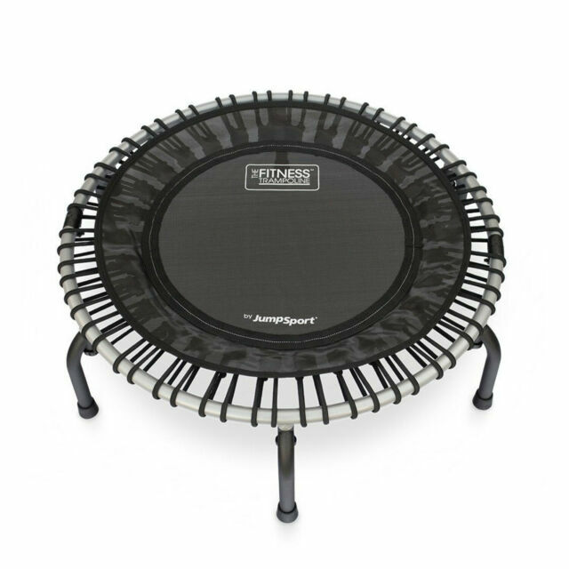 JumpSport 350f Indoor 39-inch Folding Fitness Trampoline Black