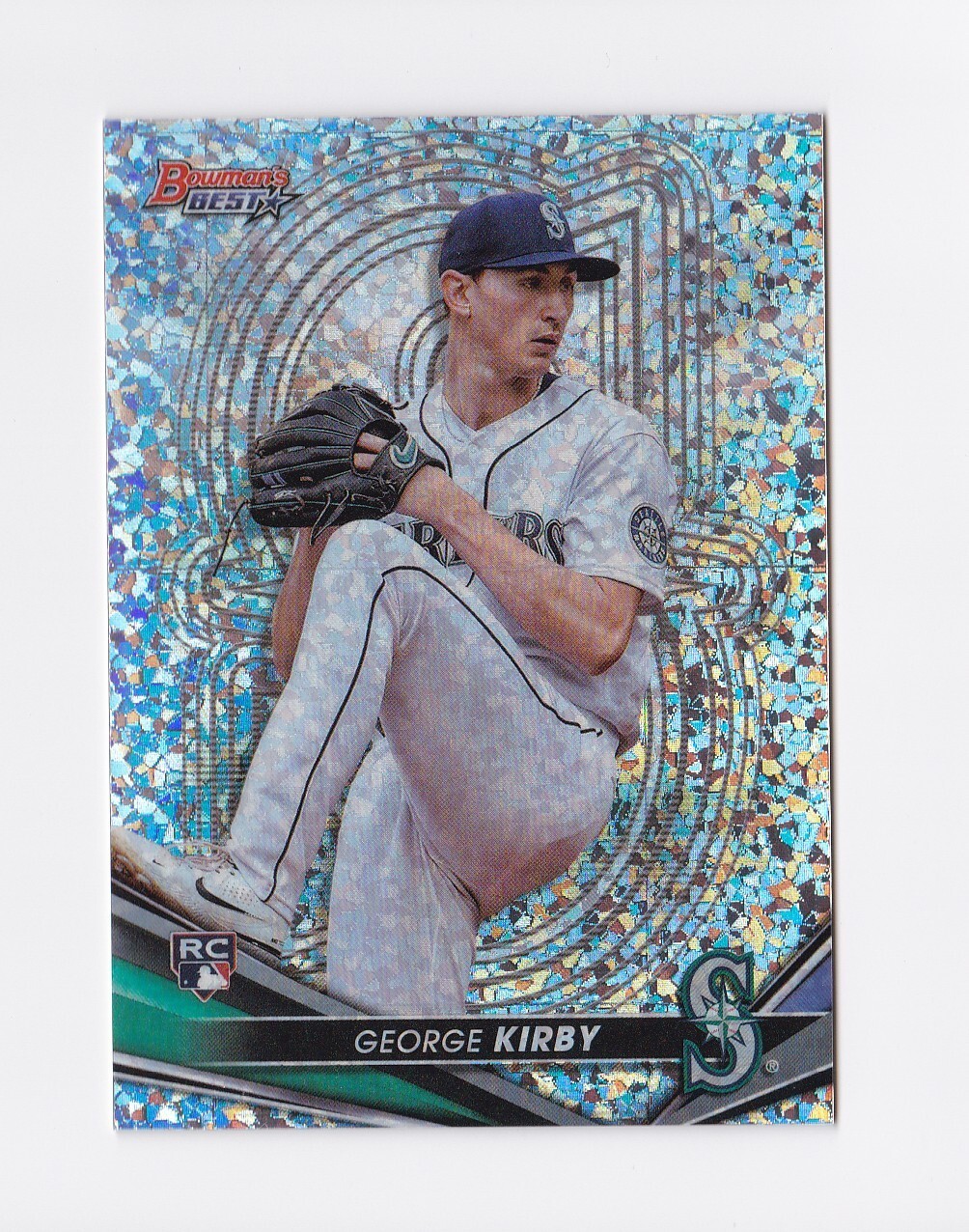2022 Bowman's Best Mini Diamond Refractors 69 George Kirby /299 Seattle Mariners