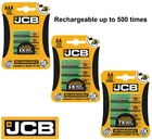 JCB Rechargeable Batteries AA AAA NiMH Pre Charged 900 1200 2400mAh Long Life