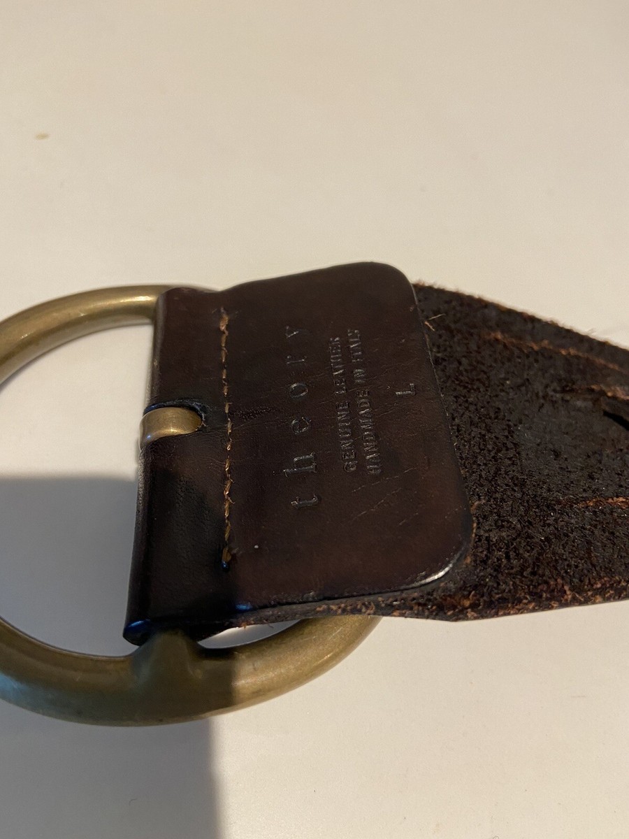 Theory Dark Brown Braided Leather Belt- Size L | eBay display picture 2