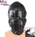 <!--F#f_0-->Head Hood Harness with 5cm Mouth Gags Plugs Slaves Headgear Binding Blindfold<!--F/-->