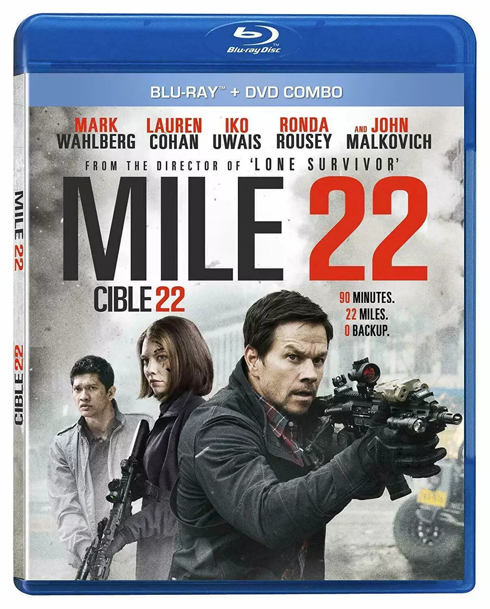 Mile 22 Blu Ray DVD 2018