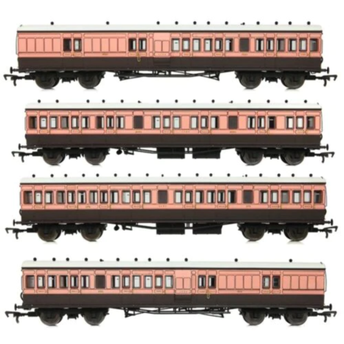 EFE Rail E86011 OO Scale LSWR Cross Country 4-Coach Pack LSWR Salmon & Brown - Picture 1 of 1
