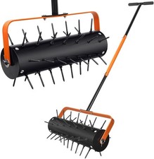 Rolling Lawn Aerator,Heavy Duty Manual Aerator Tool with Spikes,Lawn Spike Aerat