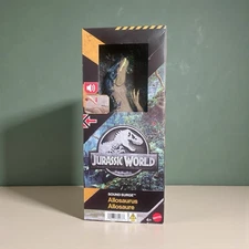 Jurassic World Sound Surge Allosaurus Dinosaur Figure by Mattel New!