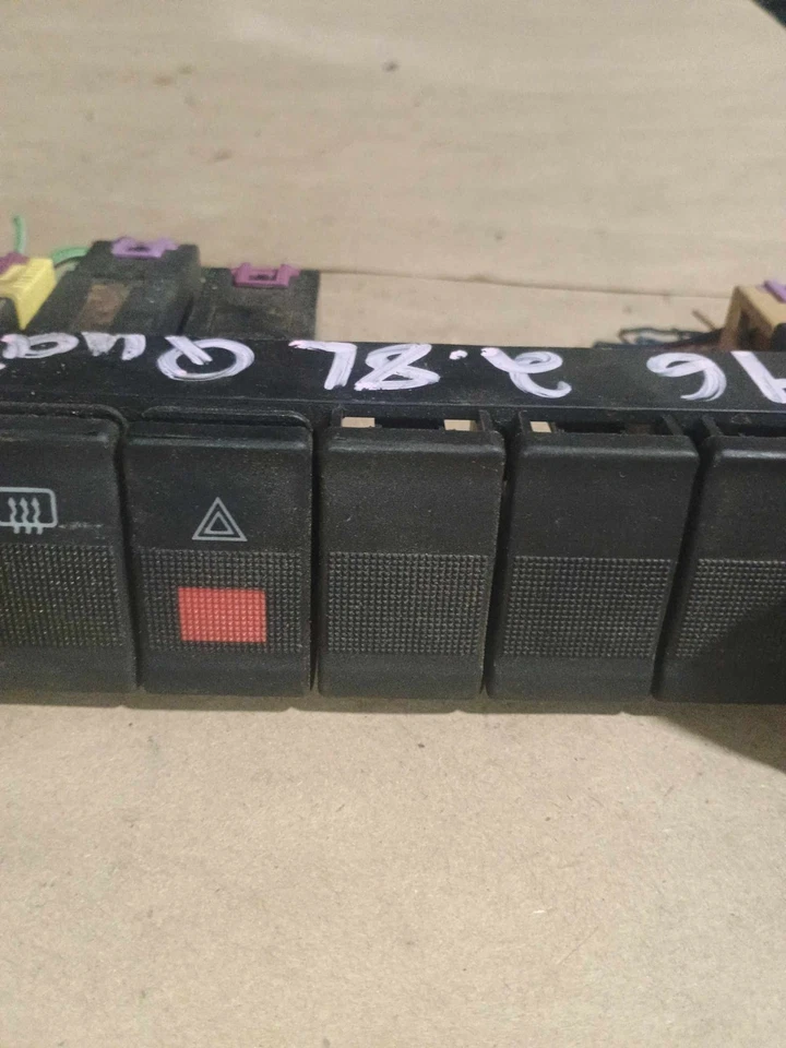 Interruptor de asiento Audi A6 1996 asientos térmicos peligro de descongelación interruptor de luz antiniebla fabricante original Foto 4 de 4