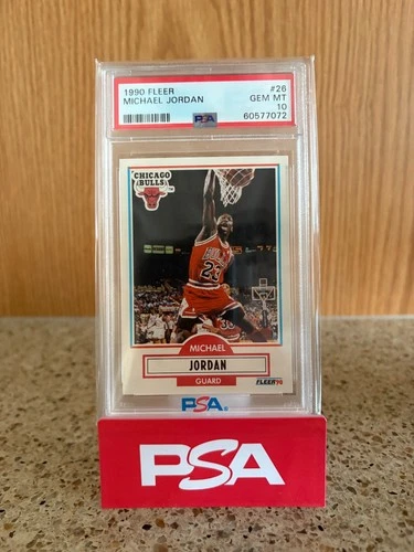 1990 FLEER #26 MICHAEL JORDAN BULLS HOF PSA 10