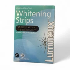 Lumineux Teeth Whitening Strips 42 Count (21 Treatments) New Sealed 06/26 Exp