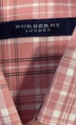 Vintage Burberry Men's Pink Plaid Button Down Shirt Made in USA Sz L — photo 3