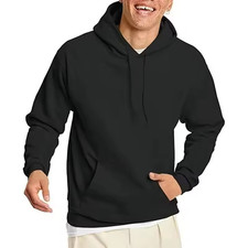 Mens HOODIE PULLOVER Sweatshirts Fleece Casual Sports Active Hooded Shirt Heavy