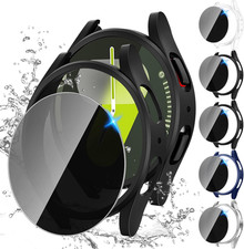  5 5Pack for Samsung Galaxy Watch 7 Screen Protector Case 44Mm Accessories, Hard