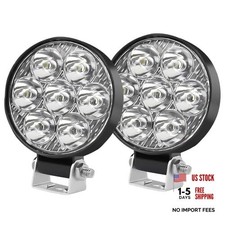 2.5 Inch Led Light Bar 2 Pcs Work Light Flood Light Off Road Vehicle Round