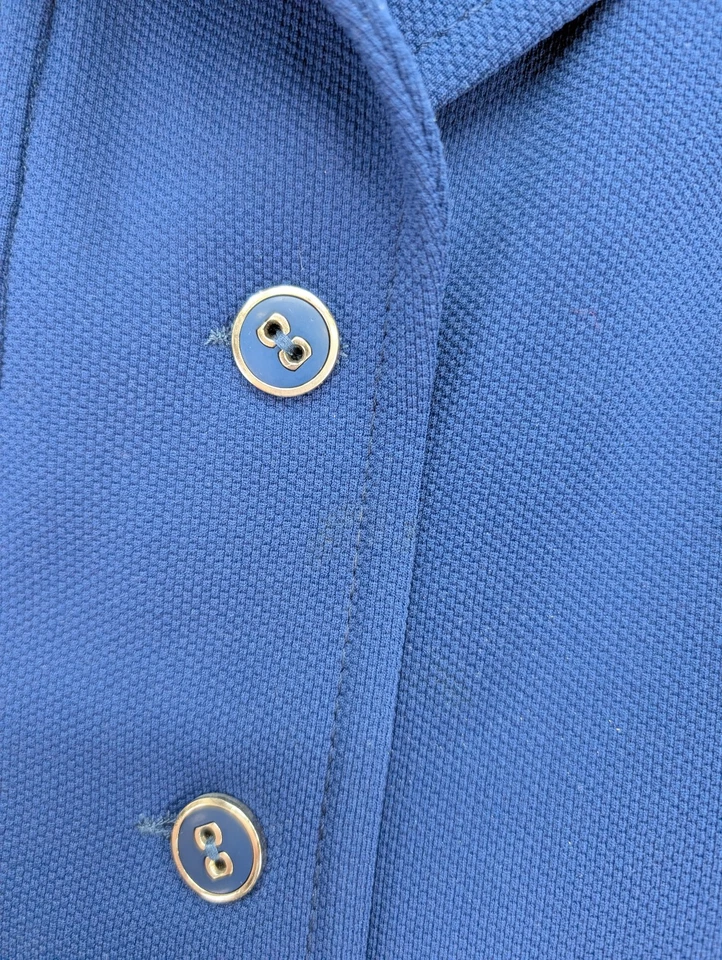 Traje pantalón Bleyle for Hooper vintage para mujer talla 14 azul tejido poliéster Foto 3 de 4