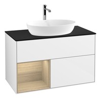 Villeroy & Boch Finion Waschbeckenunterschrank FüR Becken Mittig Regal Links...