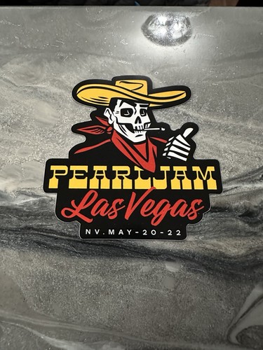 Pearl Jam Concert Sticker Las Vegas Nevada 5/20/22 2022 Tour May 20